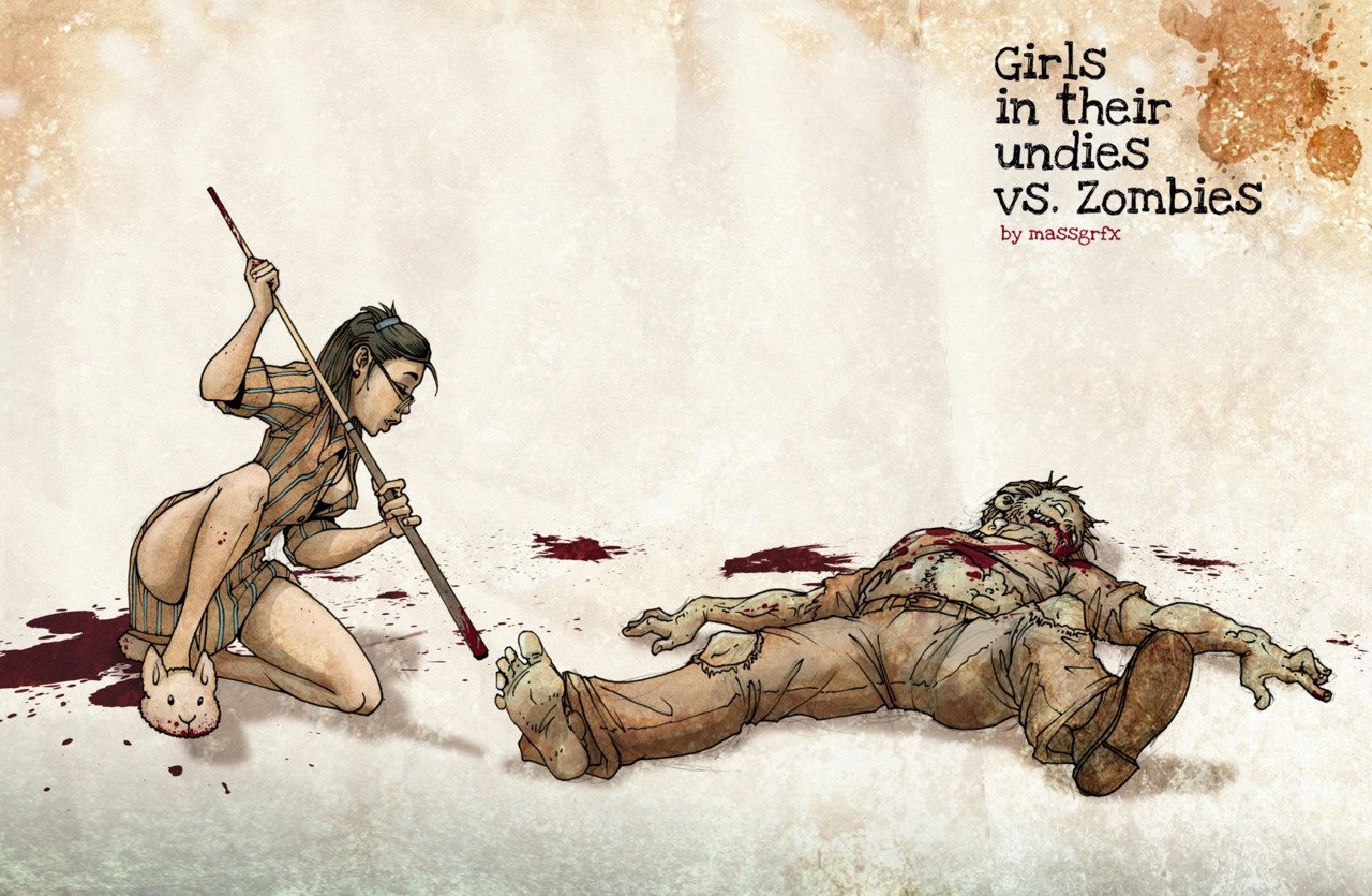 [John Massé] Girls In Their Undies vs. Zombies 4