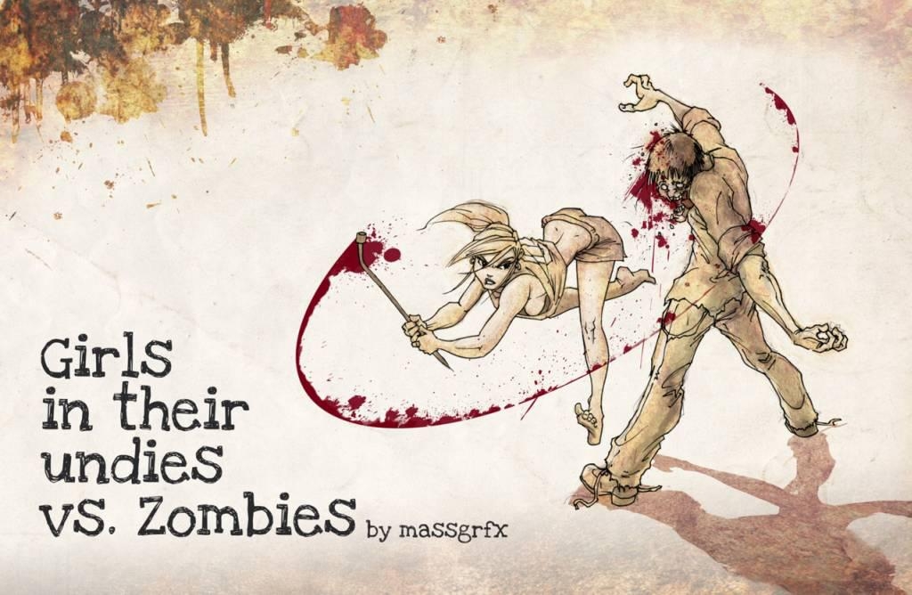 [John Massé] Girls In Their Undies vs. Zombies 5