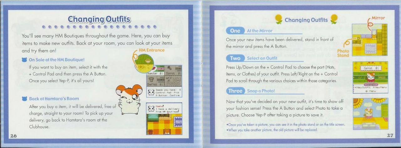Hamtaro - Ham-Hams Unite! (Game Boy Color) Game Manual 13