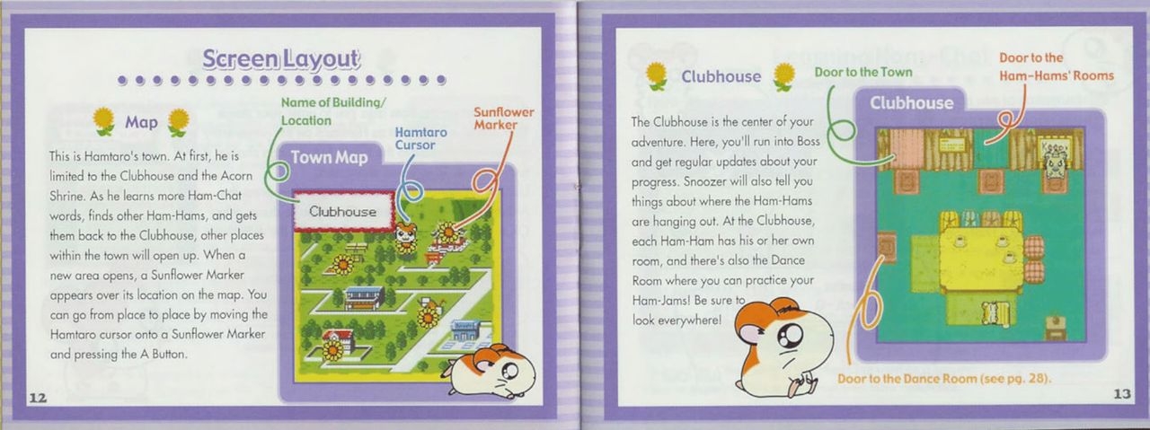 Hamtaro - Ham-Hams Unite! (Game Boy Color) Game Manual 6