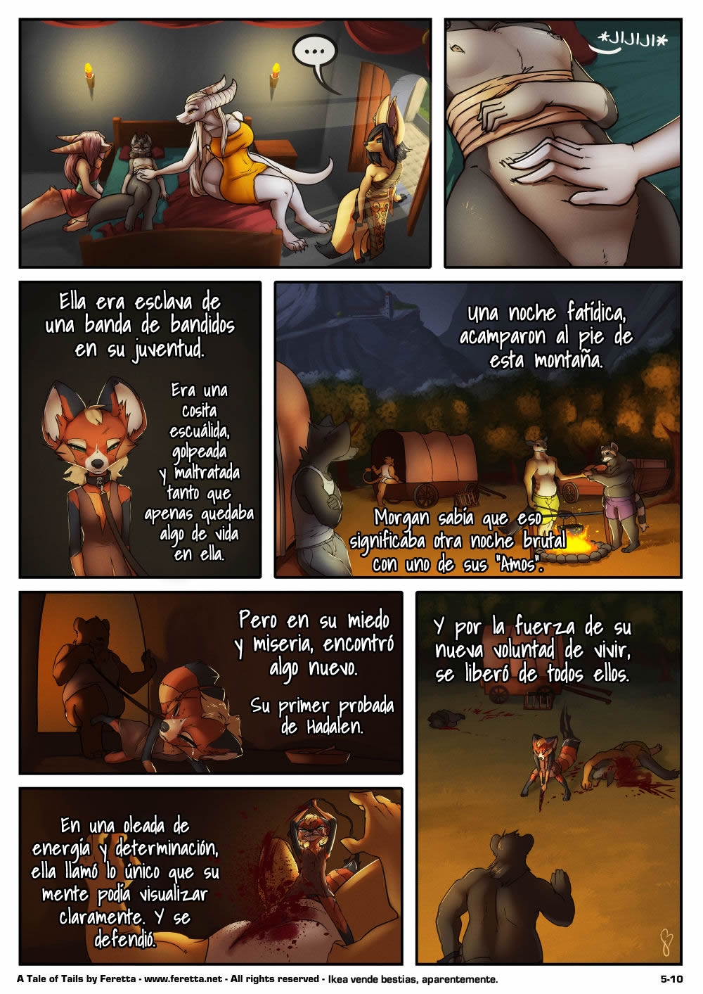 [Ferretta] A Tale of Tails: Capitulo 5 Un Mundo de Dolor [Spanish] [Red Fox Makkan] 9