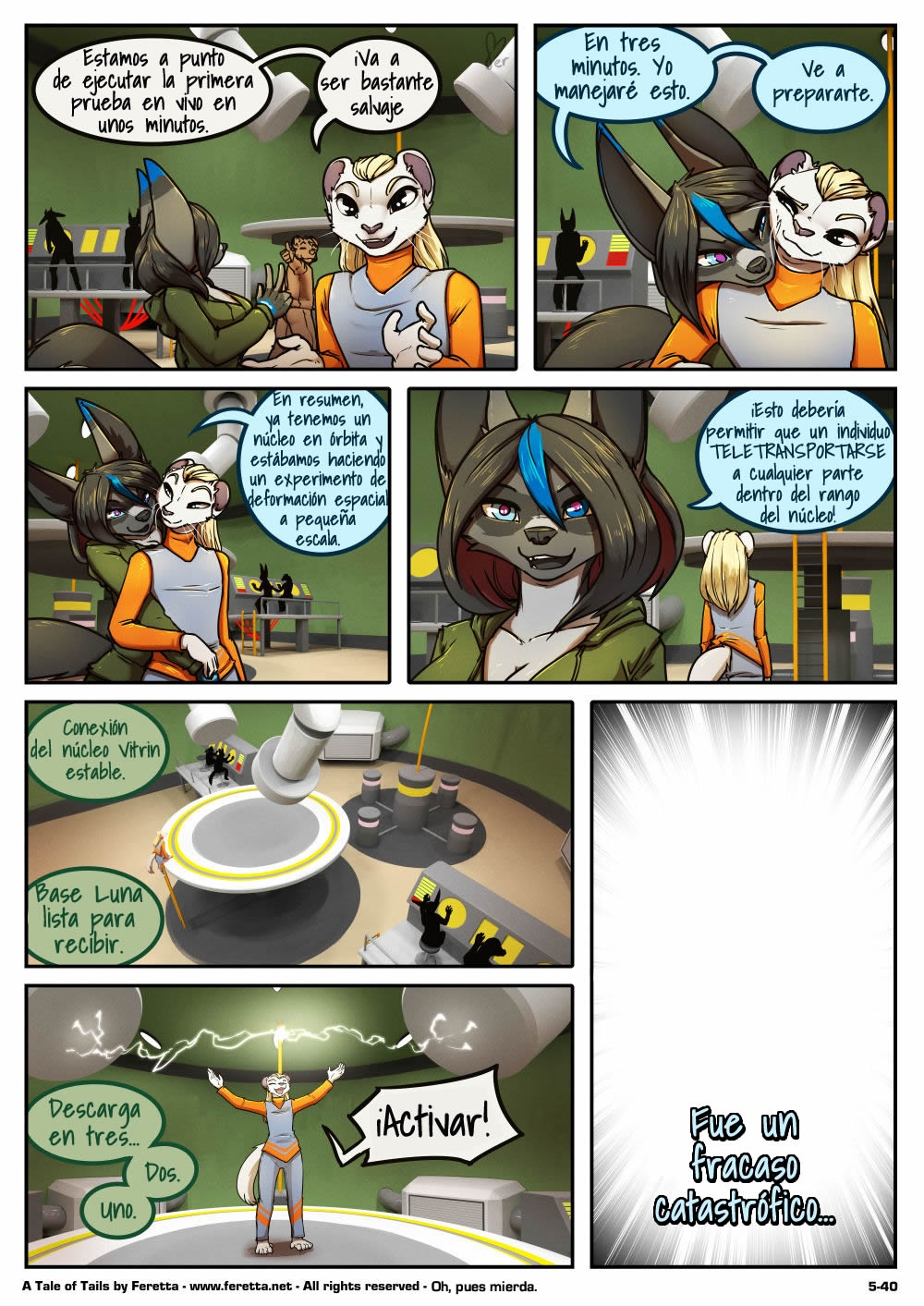 [Ferretta] A Tale of Tails: Capitulo 5 Un Mundo de Dolor [Spanish] [Red Fox Makkan] 39