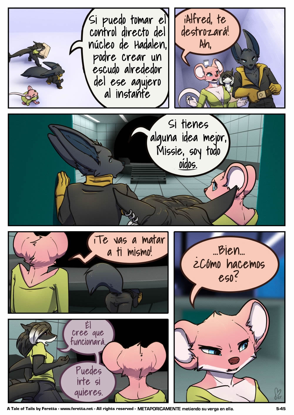 [Ferretta] A Tale of Tails: Capitulo 5 Un Mundo de Dolor [Spanish] [Red Fox Makkan] 44