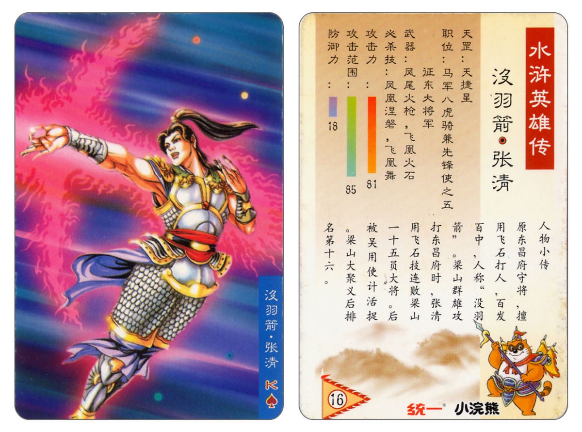 Water Margin little Raccoon  cards 15