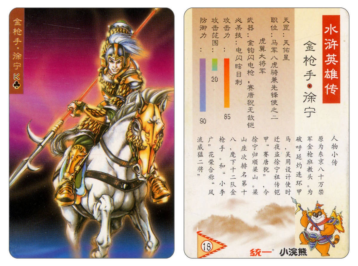 Water Margin little Raccoon  cards 17