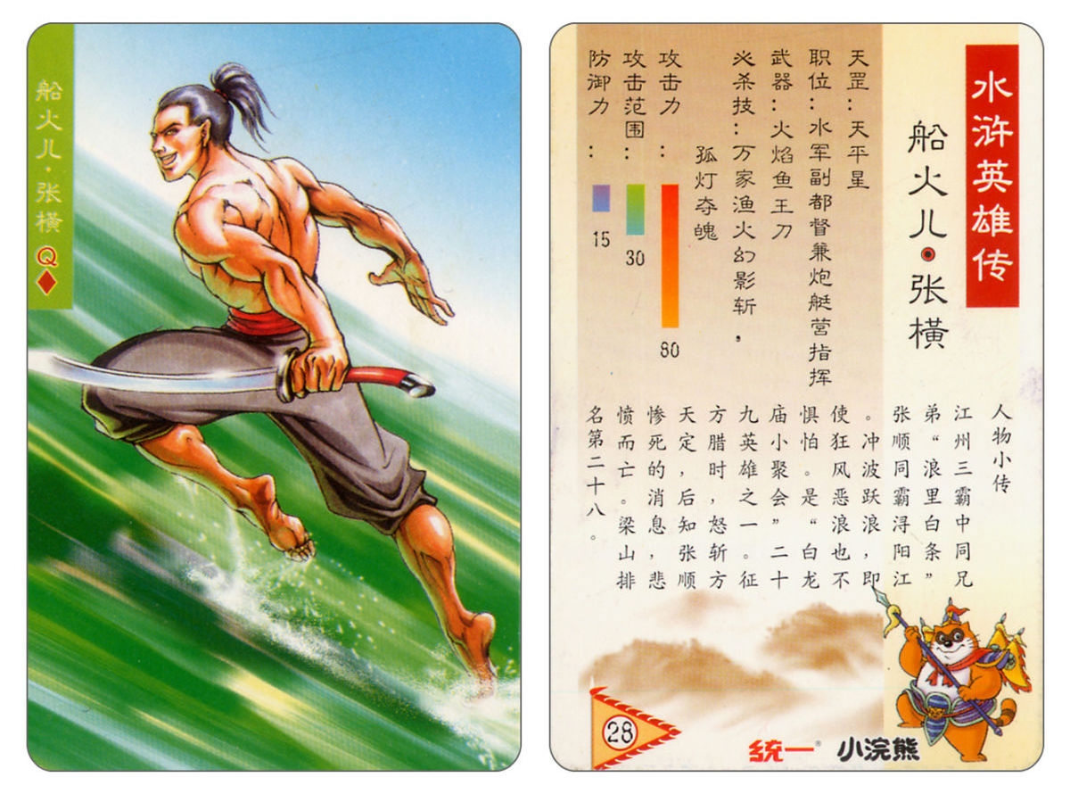 Water Margin little Raccoon  cards 27