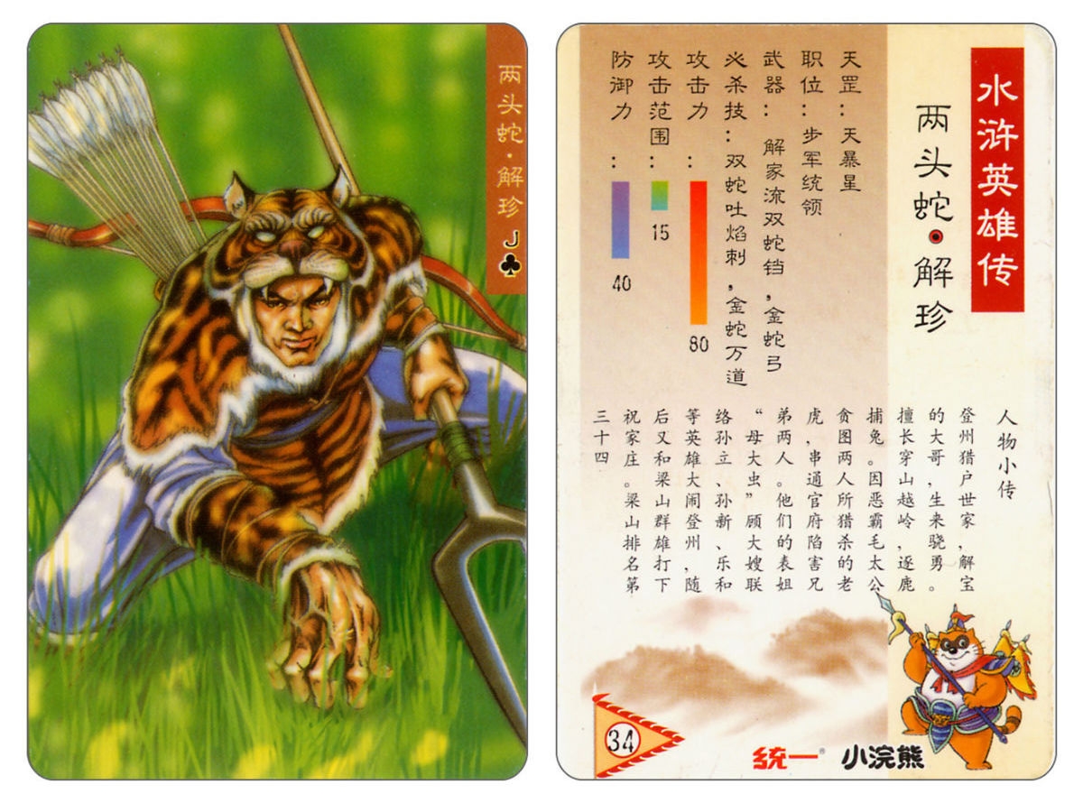 Water Margin little Raccoon  cards 33