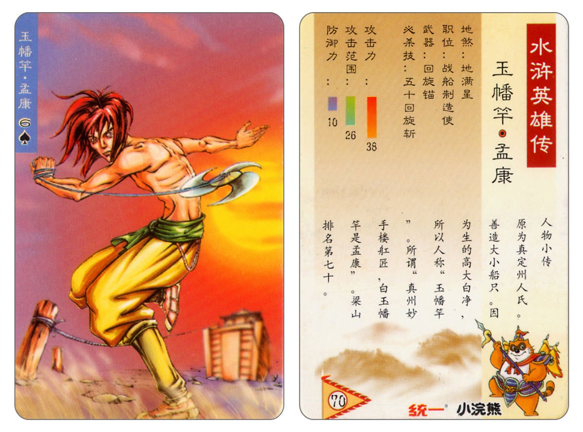 Water Margin little Raccoon  cards 69