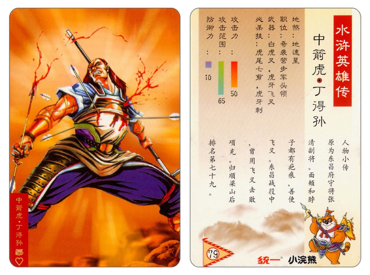 Water Margin little Raccoon  cards 78