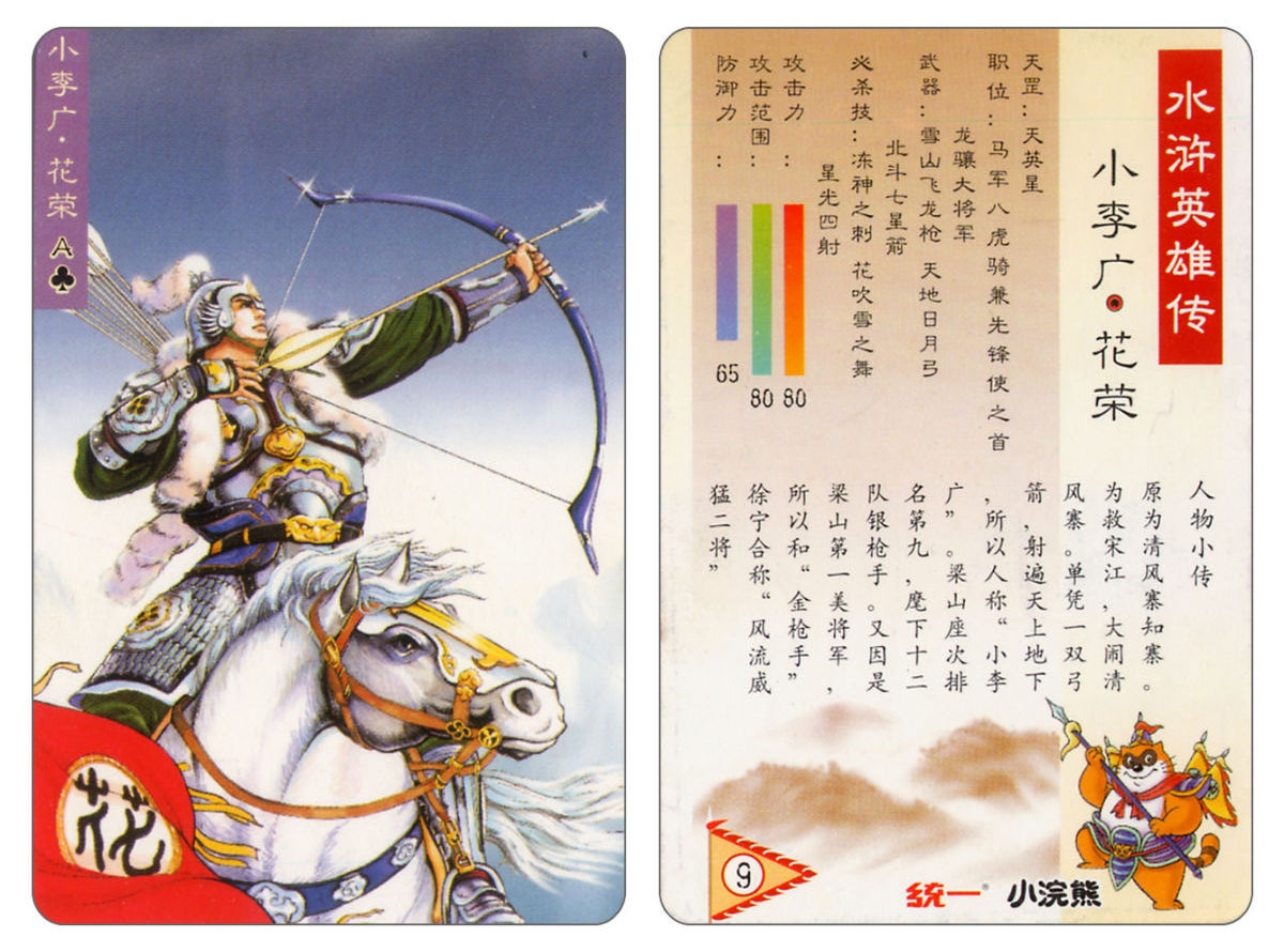 Water Margin little Raccoon  cards 8