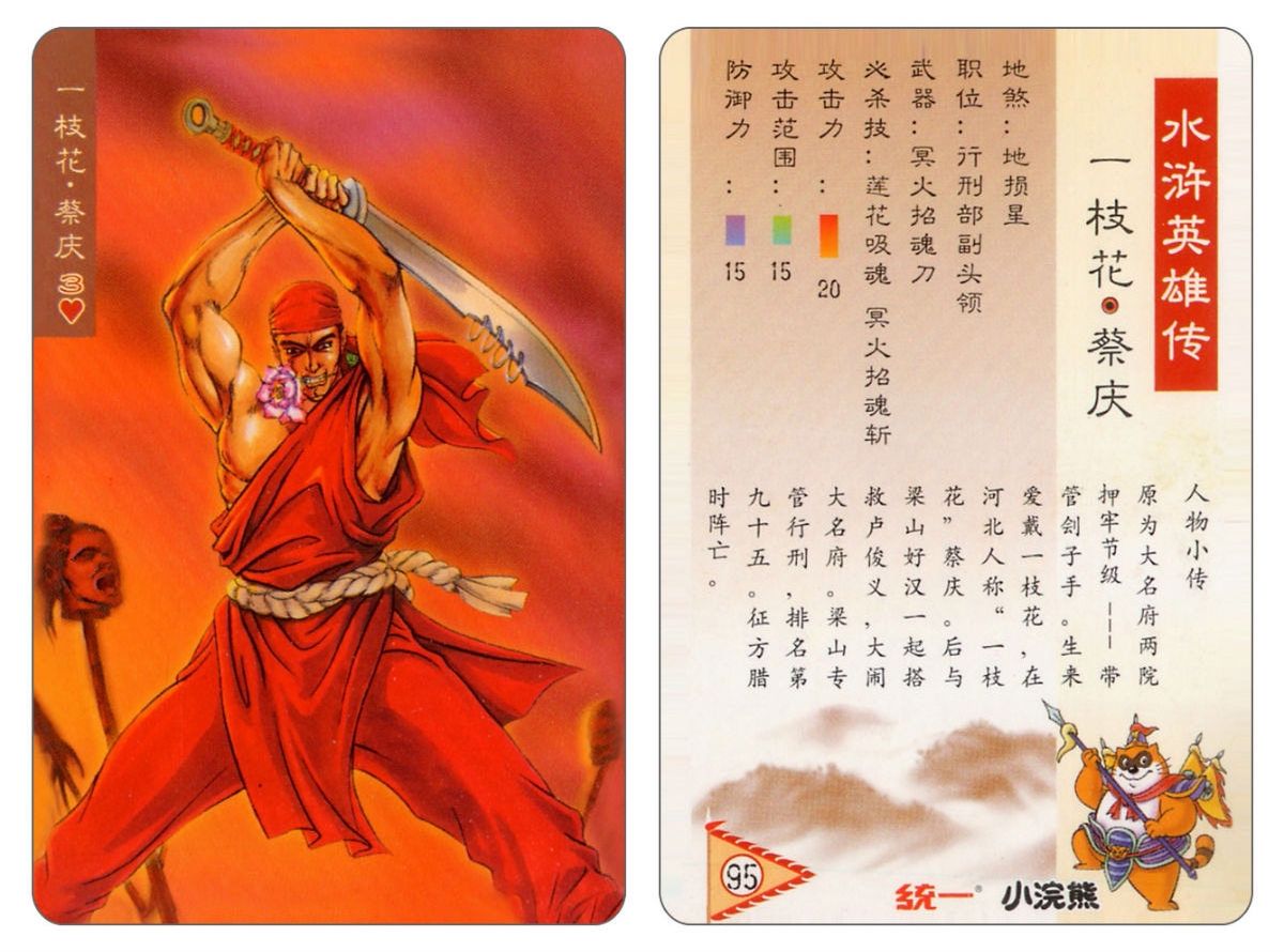 Water Margin little Raccoon  cards 94