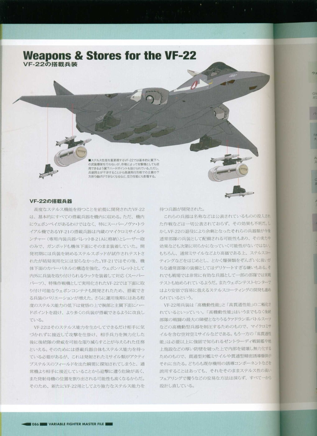 Variable Fighter Master File VF-22 Sturm Vogel II 88