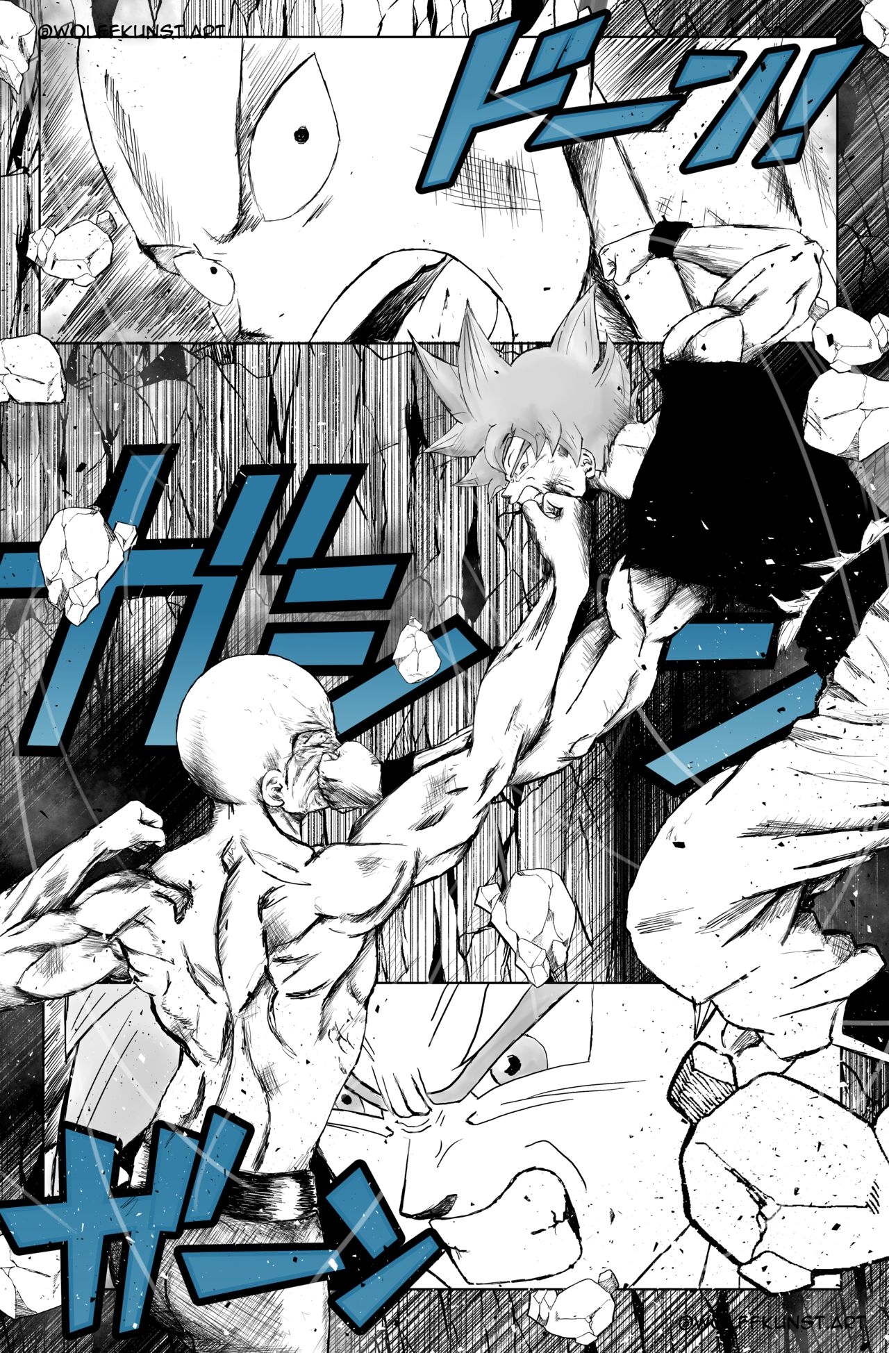 (Wolffkunst) Goku VS Saitama (Dragon Ball/One Punch-man) (English) 16