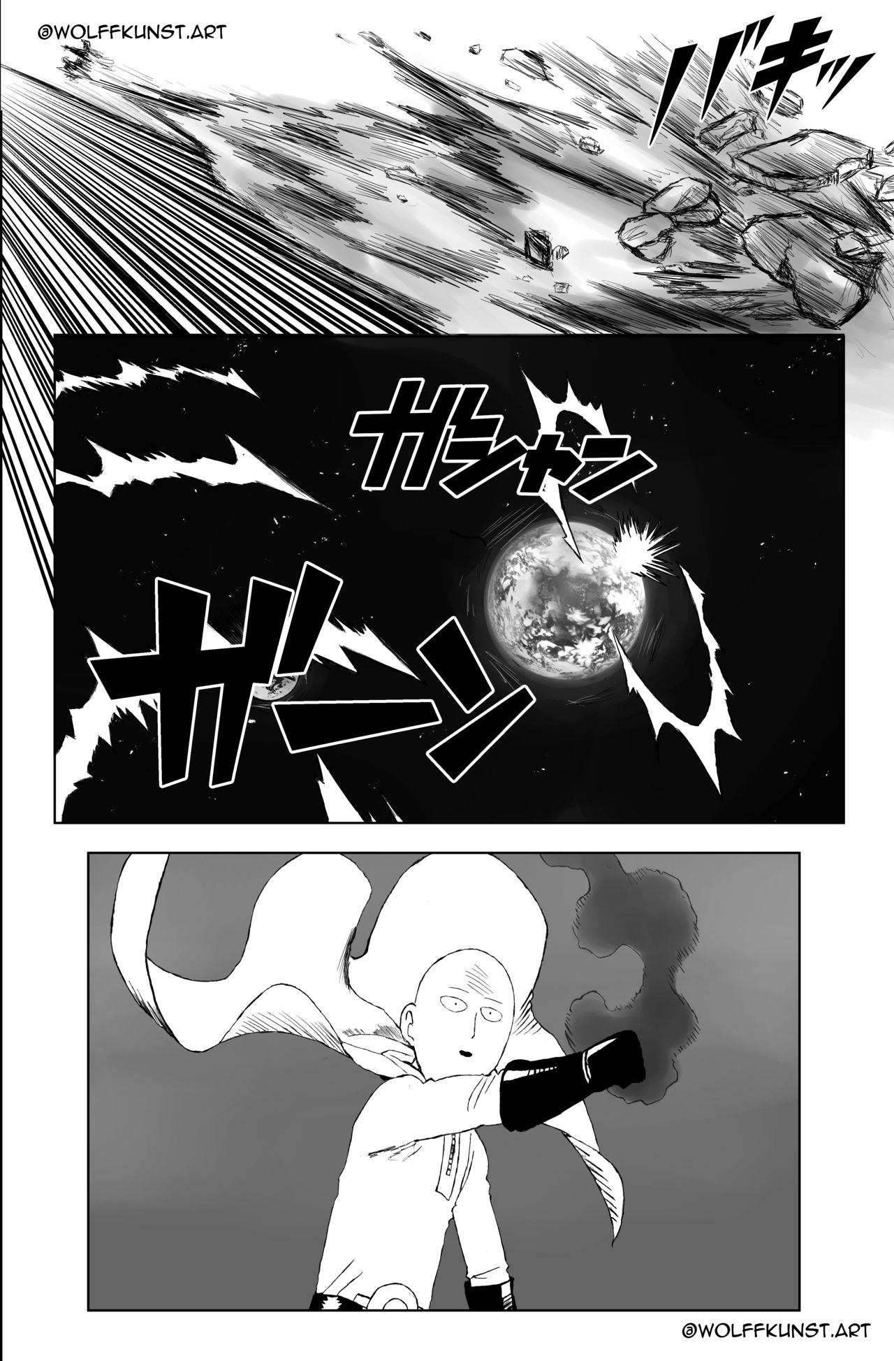 (Wolffkunst) Goku VS Saitama (Dragon Ball/One Punch-man) (English) 6