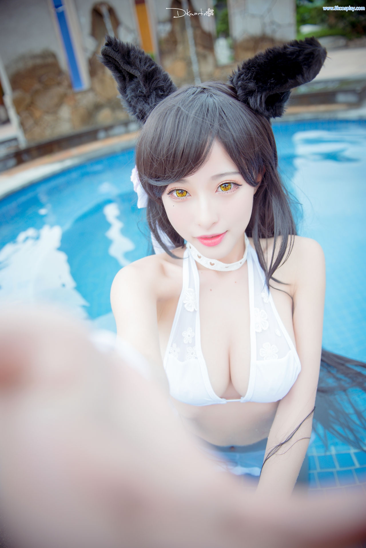 [清水由乃] Azur Lane Atago Swim suit 6