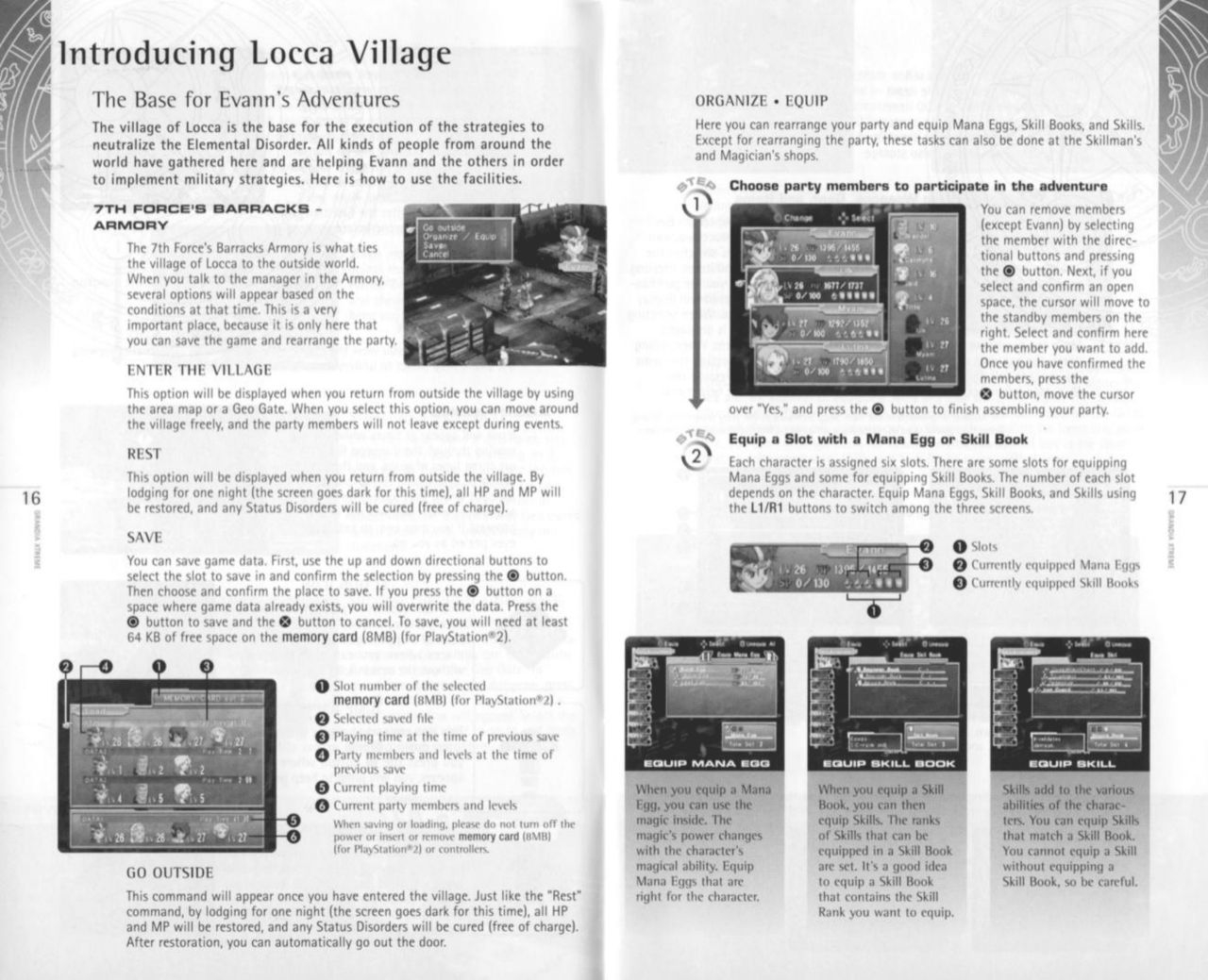 Grandia Xtreme (PlayStation 2) Game Manual 9
