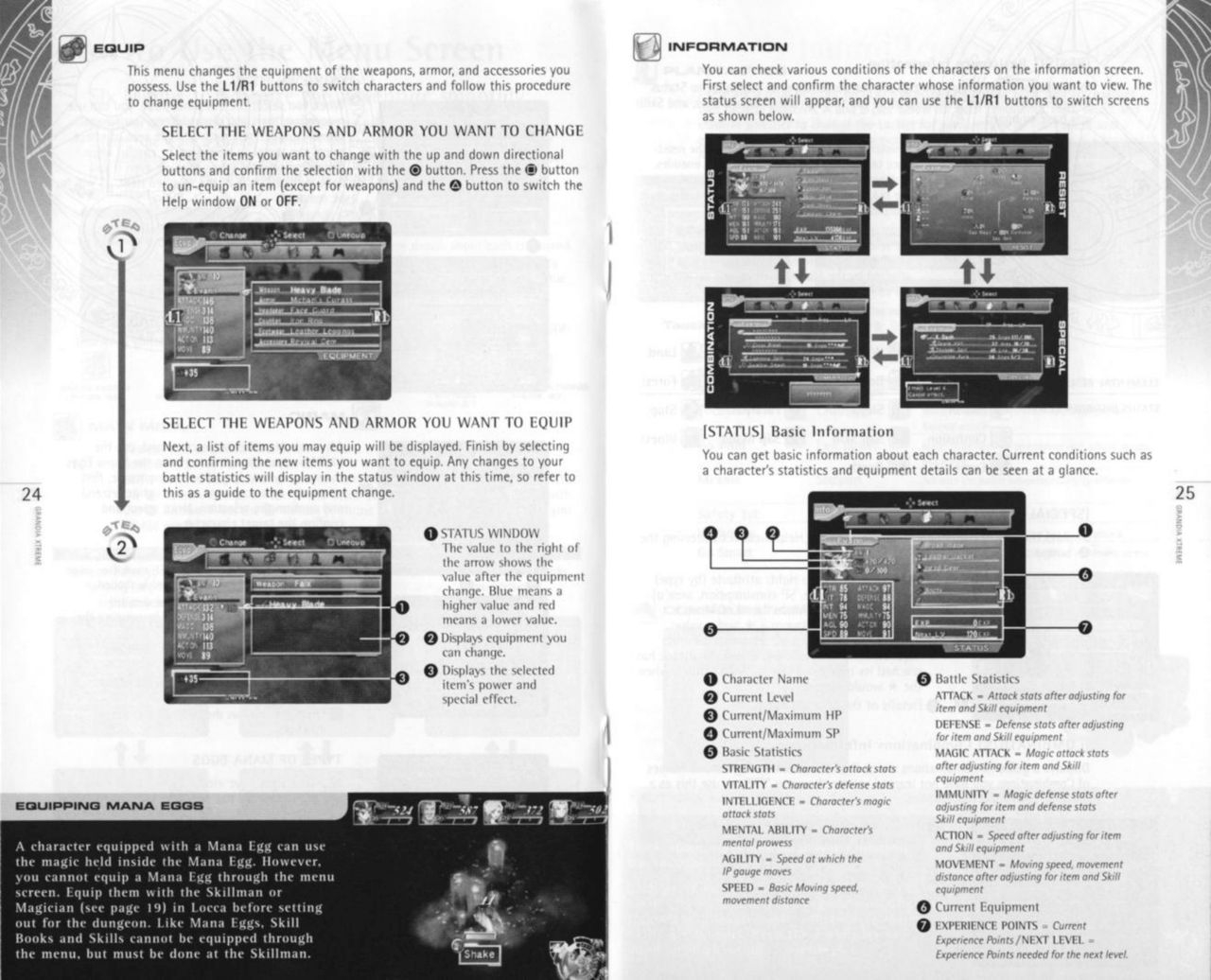 Grandia Xtreme (PlayStation 2) Game Manual 13