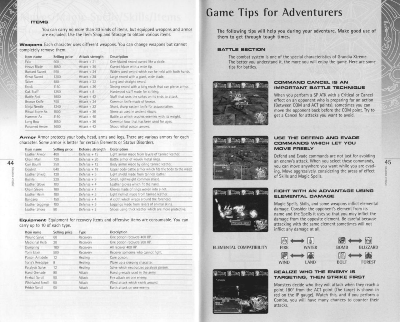 Grandia Xtreme (PlayStation 2) Game Manual 23