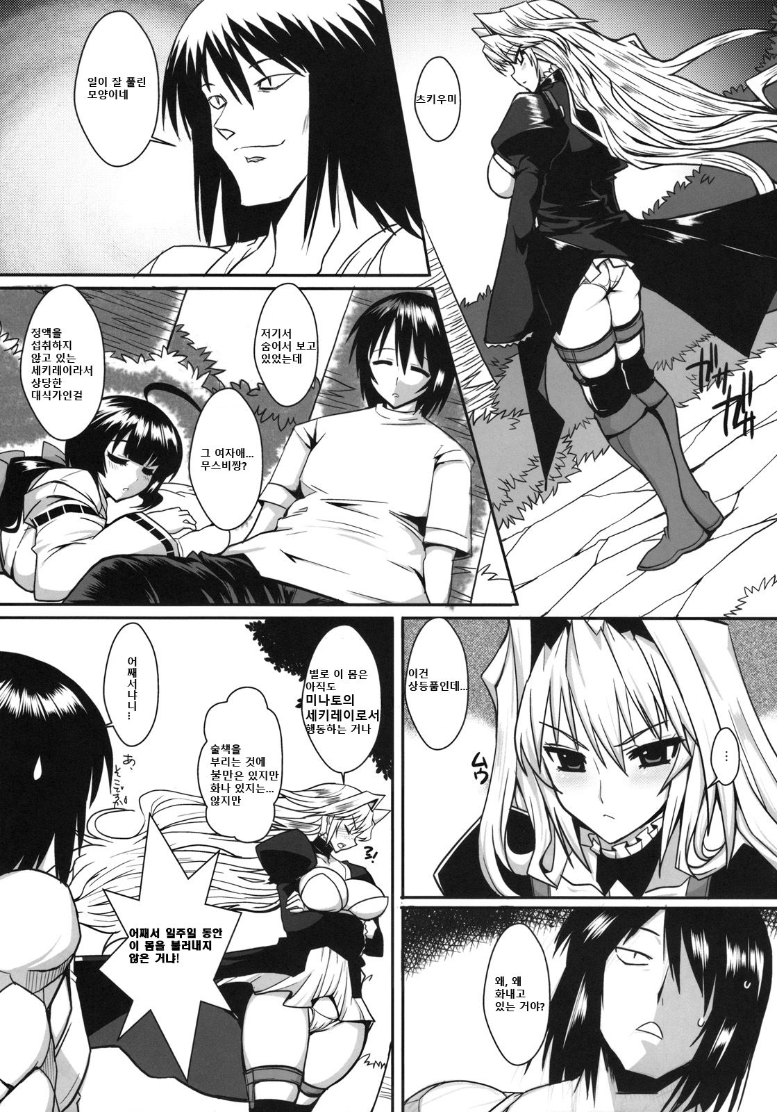 (C78) [YOMOTHUHIRASAKA (bbsacon)] Dagatsu Inumi 3 (Sekirei) [Korean] 3