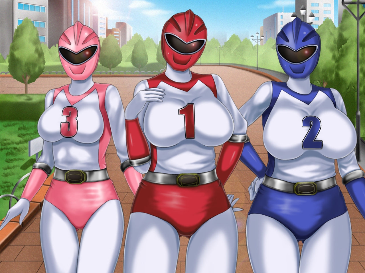 [Free Color 814] Mama-san Volley Sentai Bloonger ~Mesu no Nioi Tadayou Bloomer Shiri~ 142