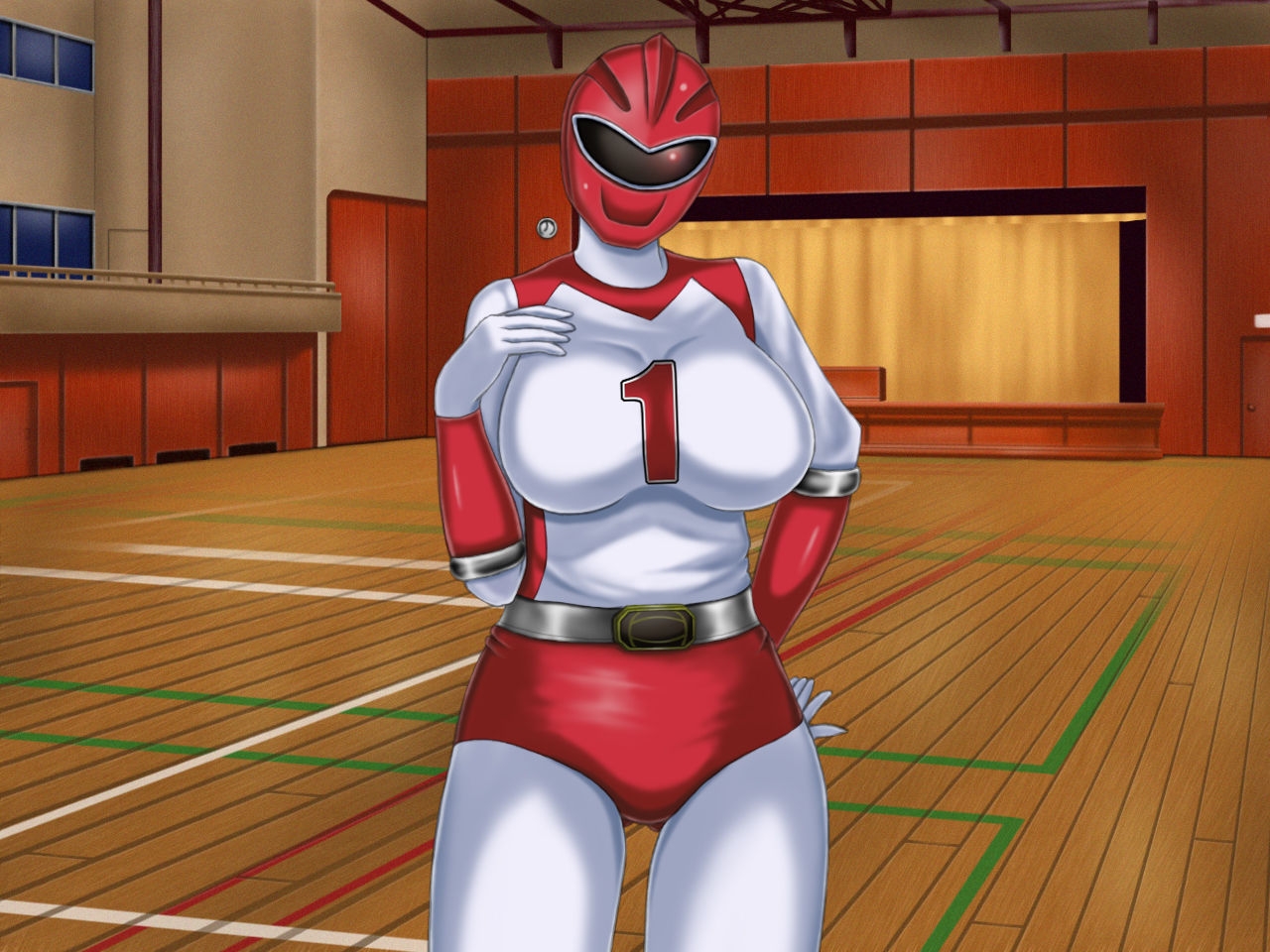 [Free Color 814] Mama-san Volley Sentai Bloonger ~Mesu no Nioi Tadayou Bloomer Shiri~ 186