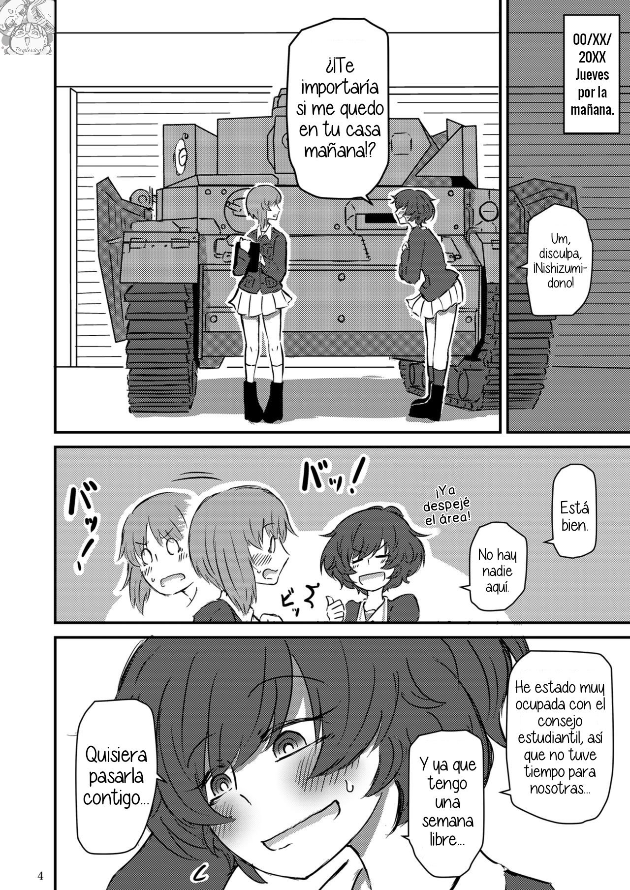 [Ooarai Nourakudou (Noumen)] Taikai ni Shizumu. (Girls und Panzer) [Spanish] [Perplexion Translations] [Digital] 4