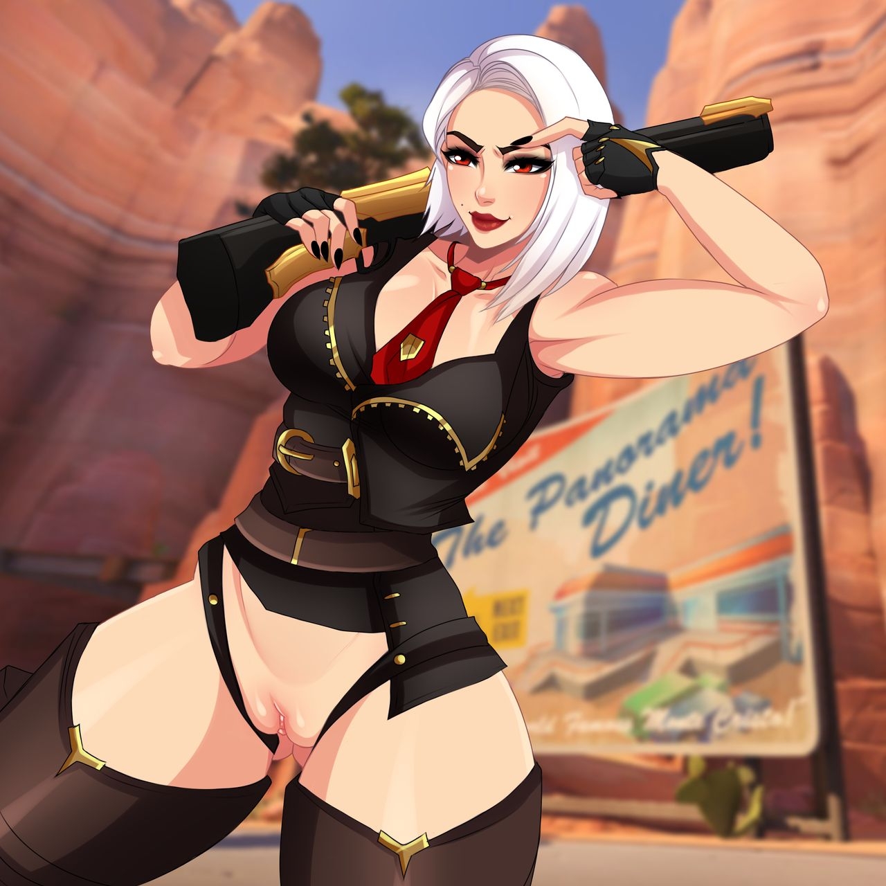 [Lawzilla] Ashe (Overwatch) 3