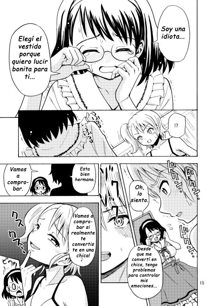 [Yoshida Gorou Shoukai (Yoshida Gorou)] Onnanoko ni Natta Onii-chan o Ijimenaide! [Spanish] [GenderBender Scans] [Digital] 16