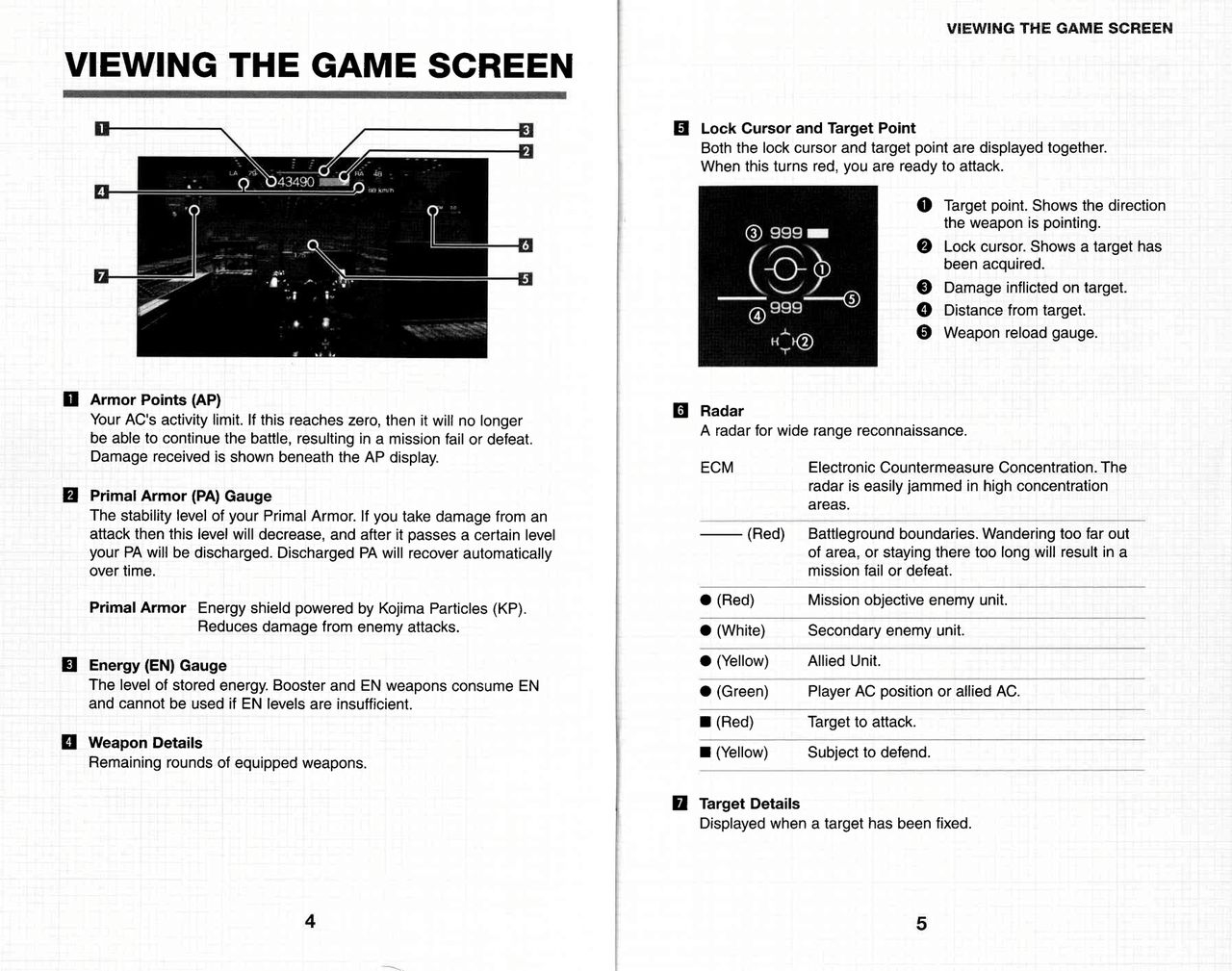 Armored Core 4 (Xbox 360) Game Manual 3