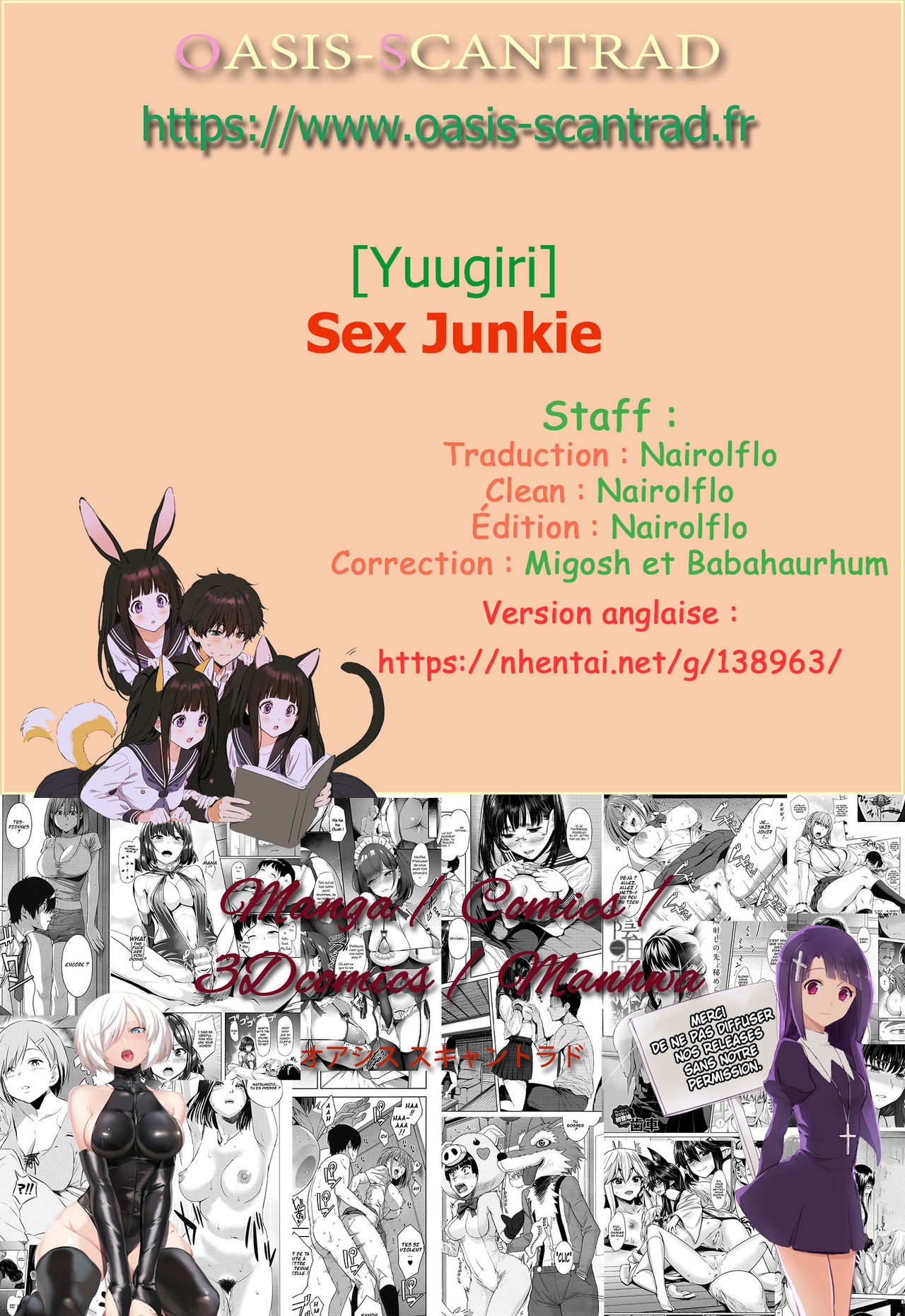 [Yuugiri] Seiso-kei Sex Junkie | Sex Junkie (COMIC Megastore Alpha 2014-11) [French] [O-S] 24