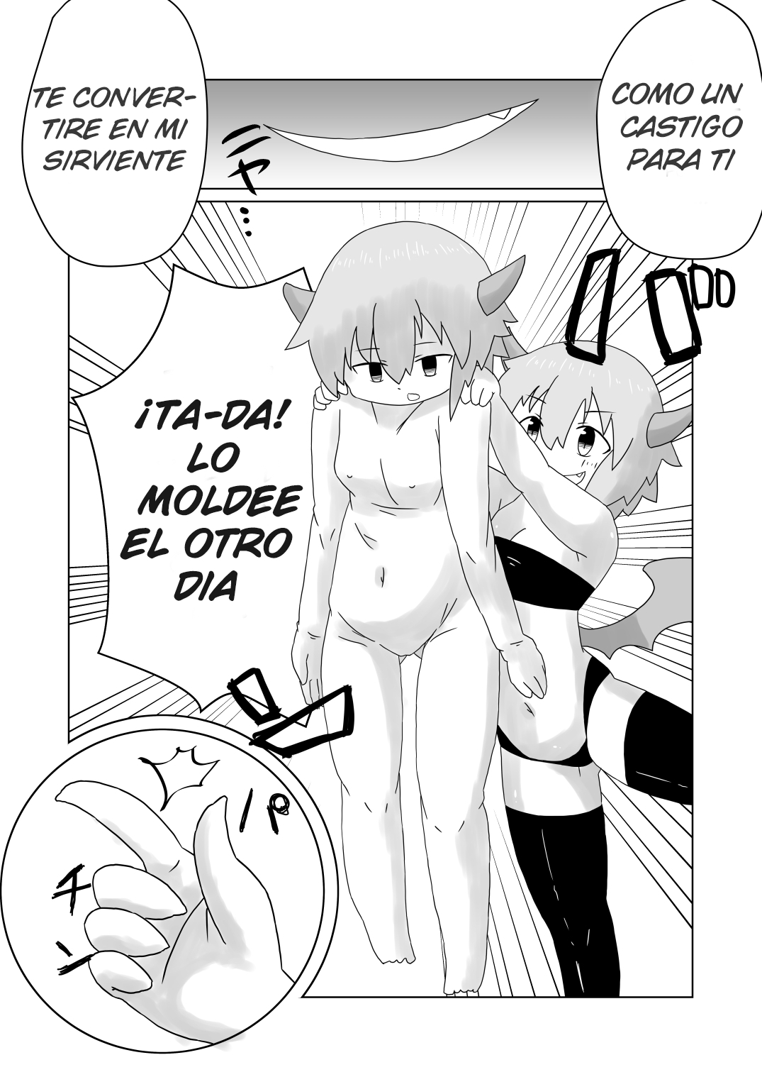 Sealing Lewd Tattoo ~Enveloped by the Succubus' Skin~  [Spanish][GenderBender Scans] 3