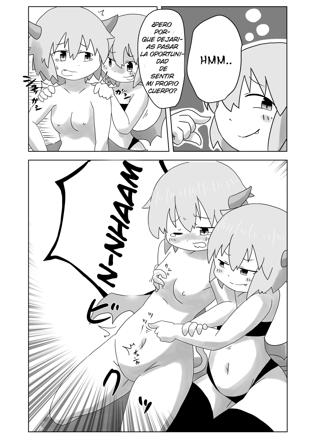 Sealing Lewd Tattoo ~Enveloped by the Succubus' Skin~  [Spanish][GenderBender Scans] 6