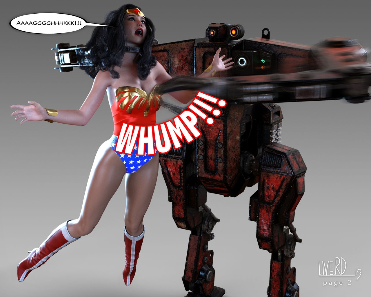 Wonder Woman vs. B.T.1000 Part 2 2
