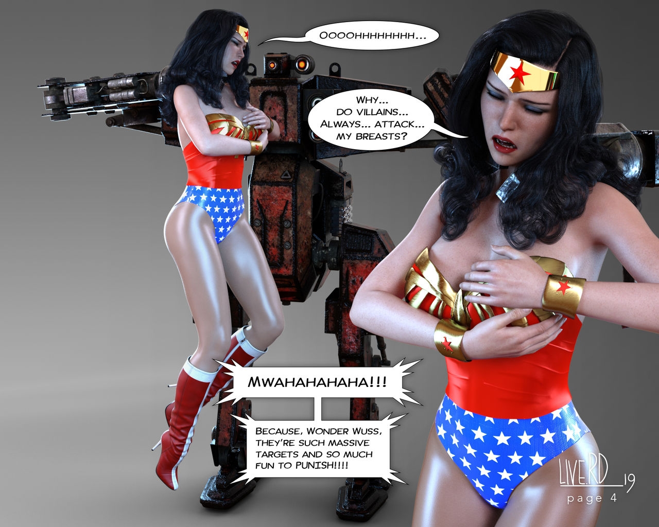 Wonder Woman vs. B.T.1000 Part 2 4