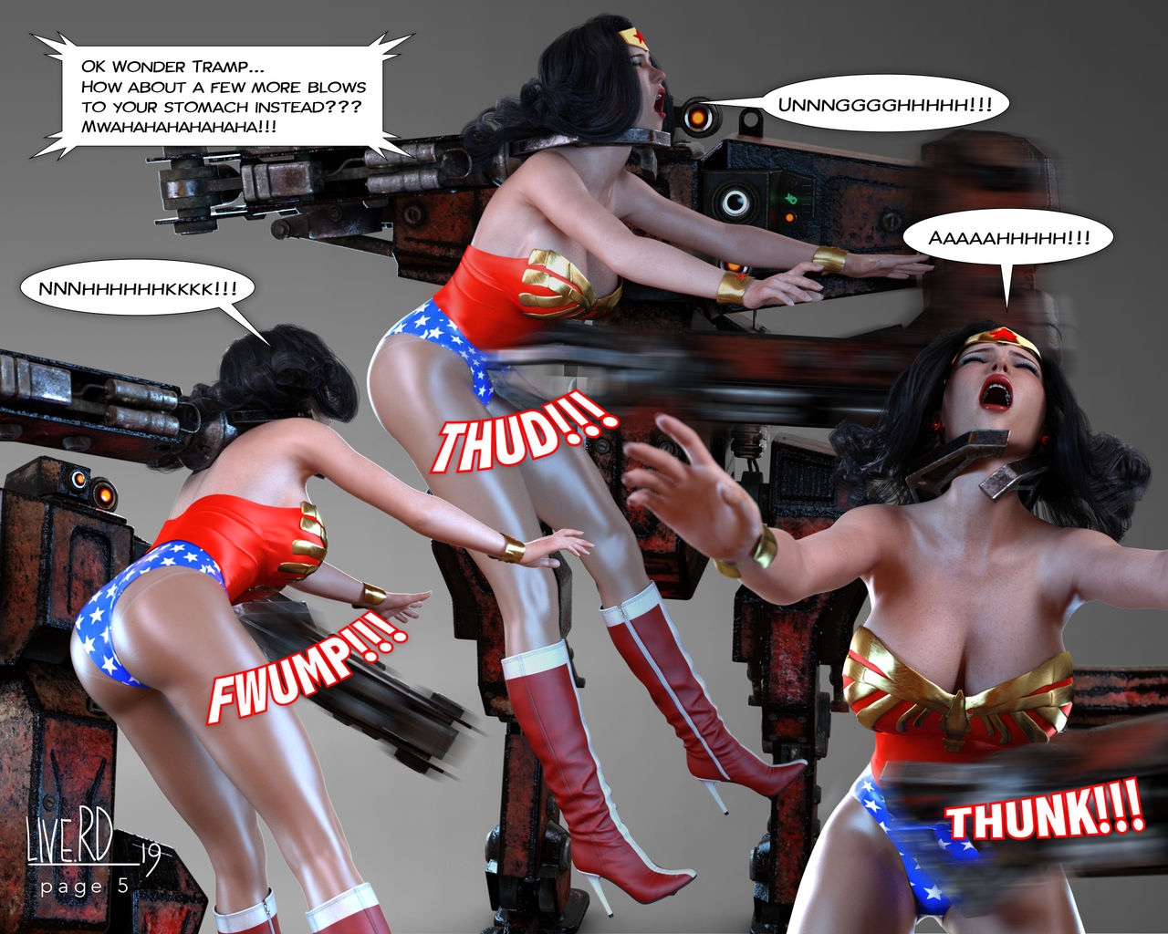 Wonder Woman vs. B.T.1000 Part 2 5