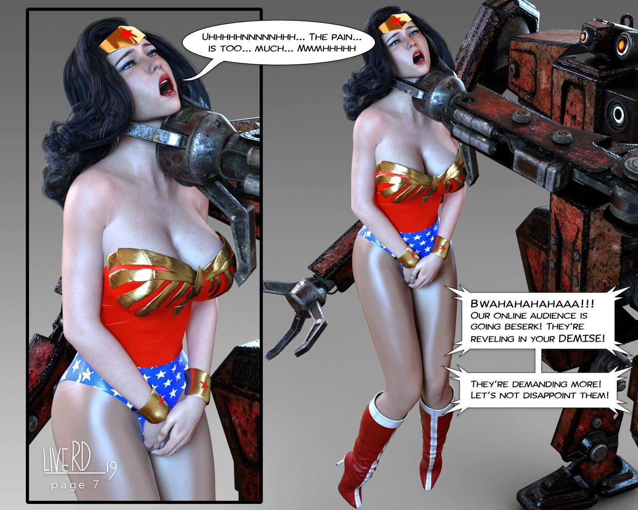 Wonder Woman vs. B.T.1000 Part 2 7
