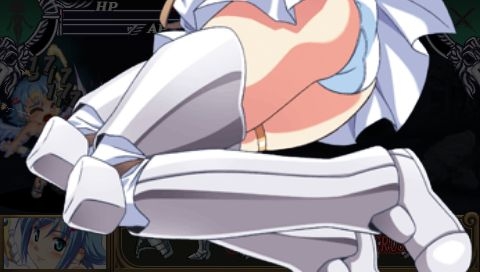 [psp_game][Queen's Blade Spiral chaos]Damage scene image 114