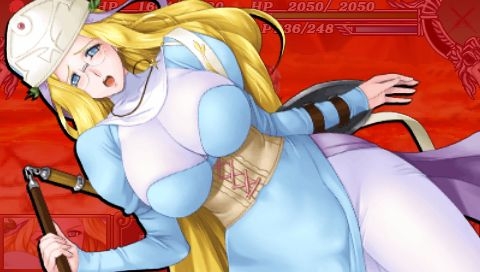 [psp_game][Queen's Blade Spiral chaos]Damage scene image 170