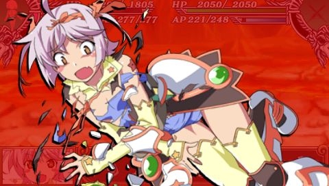 [psp_game][Queen's Blade Spiral chaos]Damage scene image 72