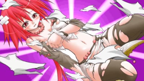 [psp_game][Queen's Blade Spiral chaos]Damage scene image 86