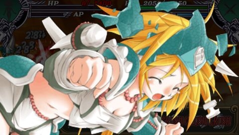 [psp_game][Queen's Blade Spiral chaos]Damage scene image 88