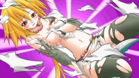 [psp_game][Queen's Blade Spiral chaos]Damage scene image 97