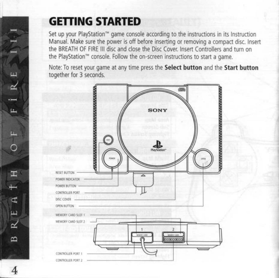 Breath of Fire III (PlayStation) Game Manual 4