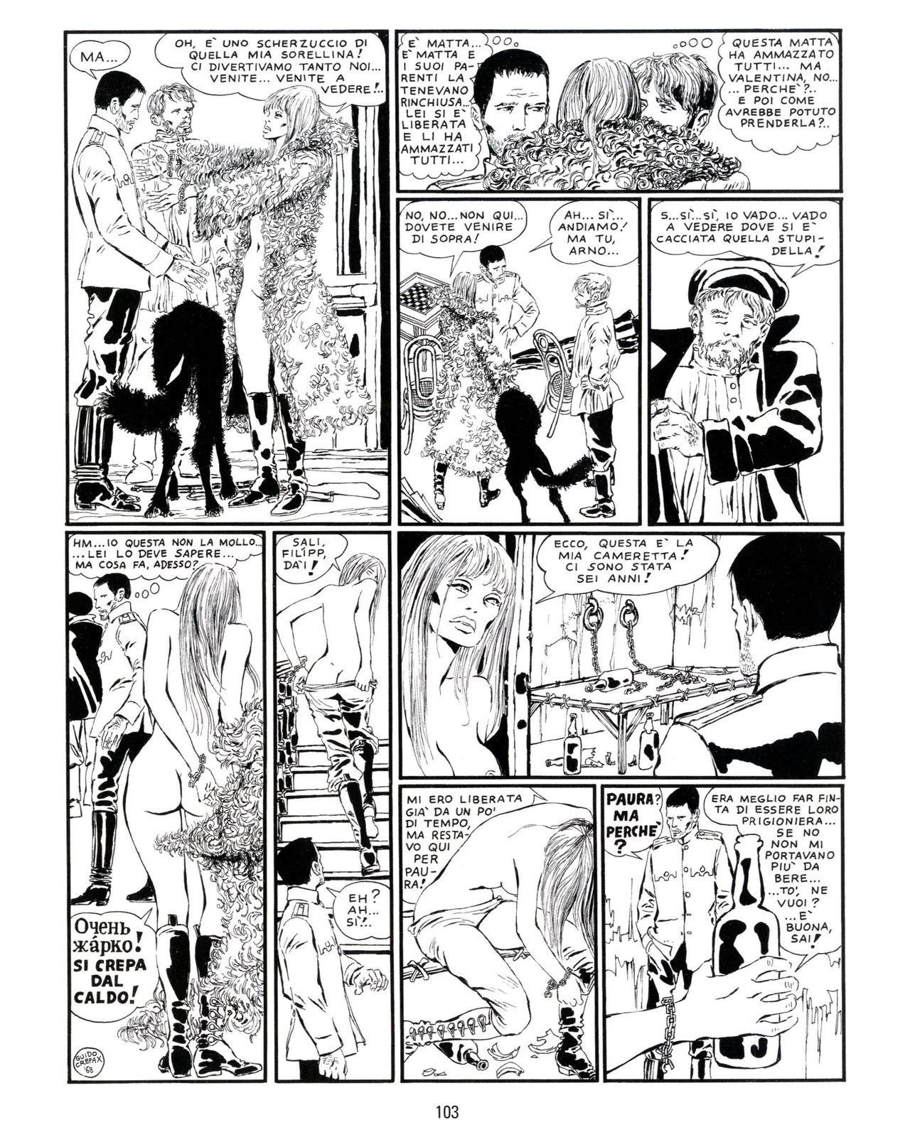 [Guido Crepax] Erotica Fumetti #25 : L'ascesa dei sotterranei : I cavalieri ciechi [Italian] 104