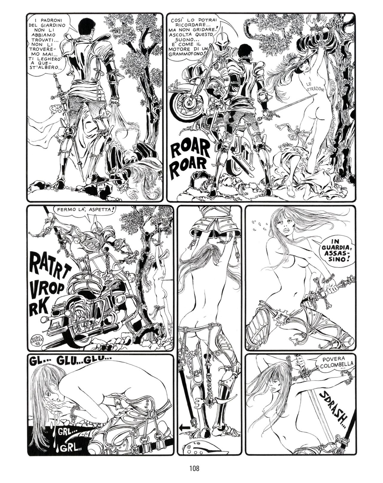 [Guido Crepax] Erotica Fumetti #25 : L'ascesa dei sotterranei : I cavalieri ciechi [Italian] 109