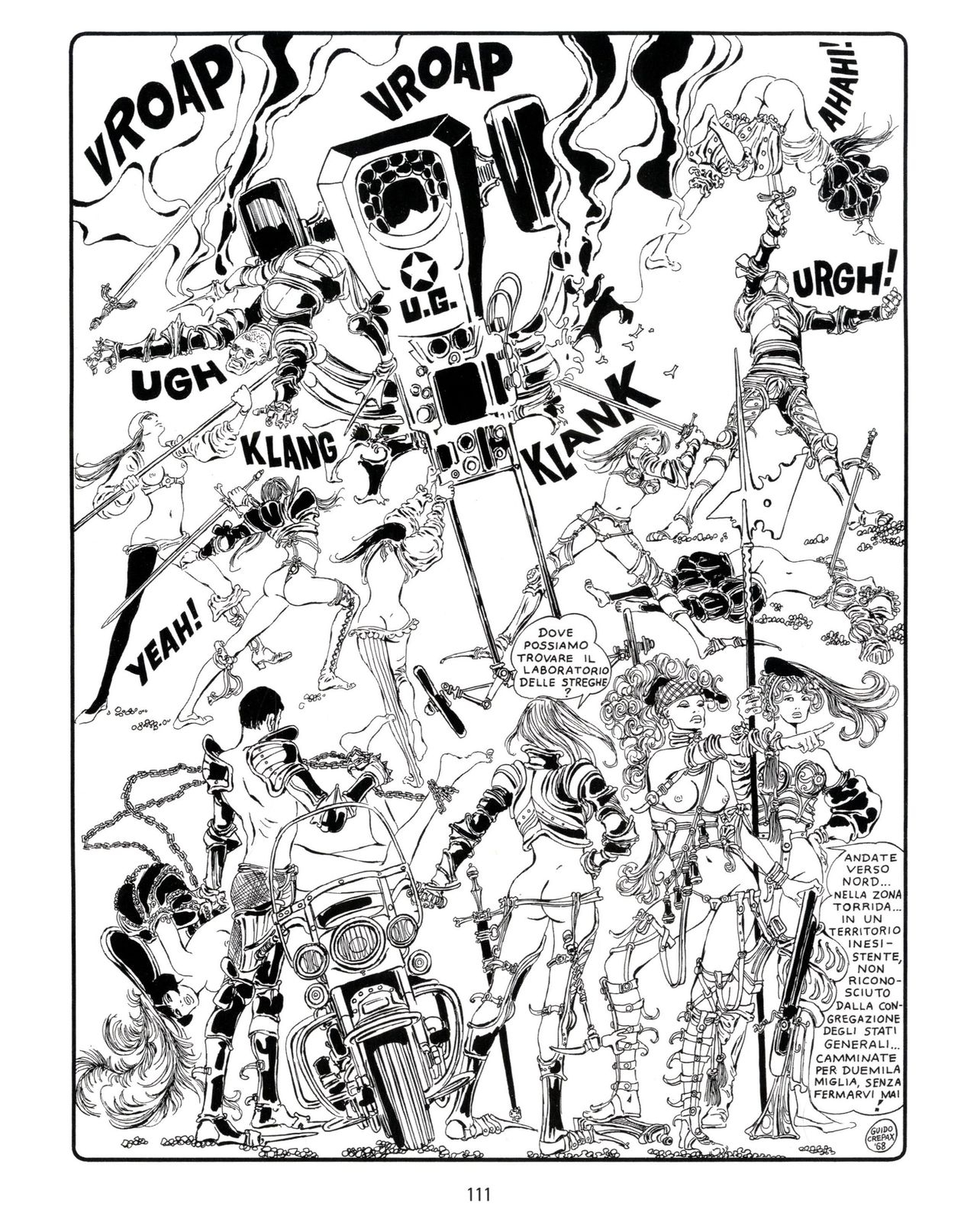 [Guido Crepax] Erotica Fumetti #25 : L'ascesa dei sotterranei : I cavalieri ciechi [Italian] 112