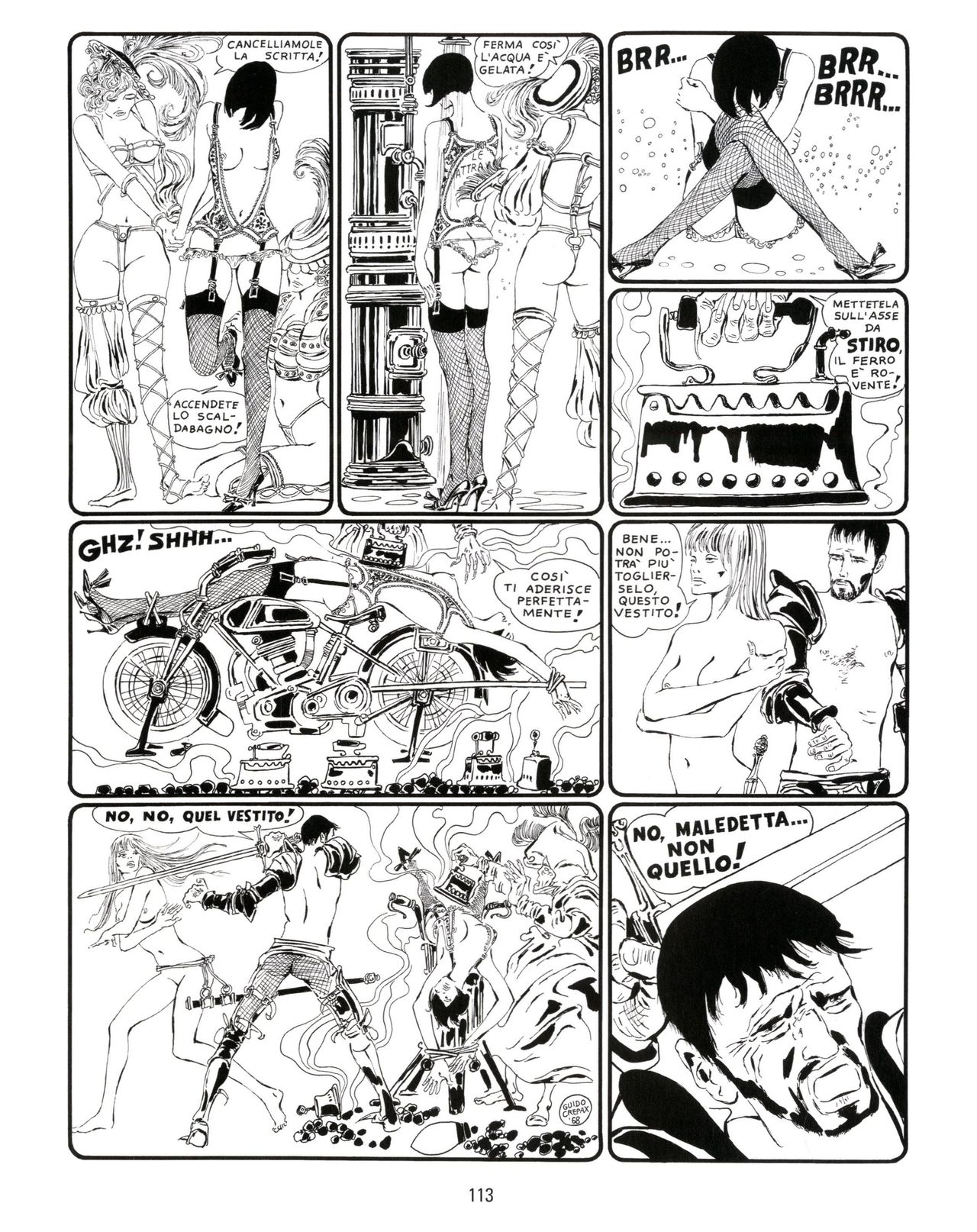 [Guido Crepax] Erotica Fumetti #25 : L'ascesa dei sotterranei : I cavalieri ciechi [Italian] 114