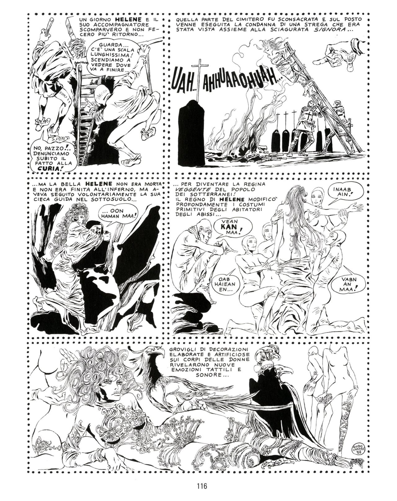 [Guido Crepax] Erotica Fumetti #25 : L'ascesa dei sotterranei : I cavalieri ciechi [Italian] 117