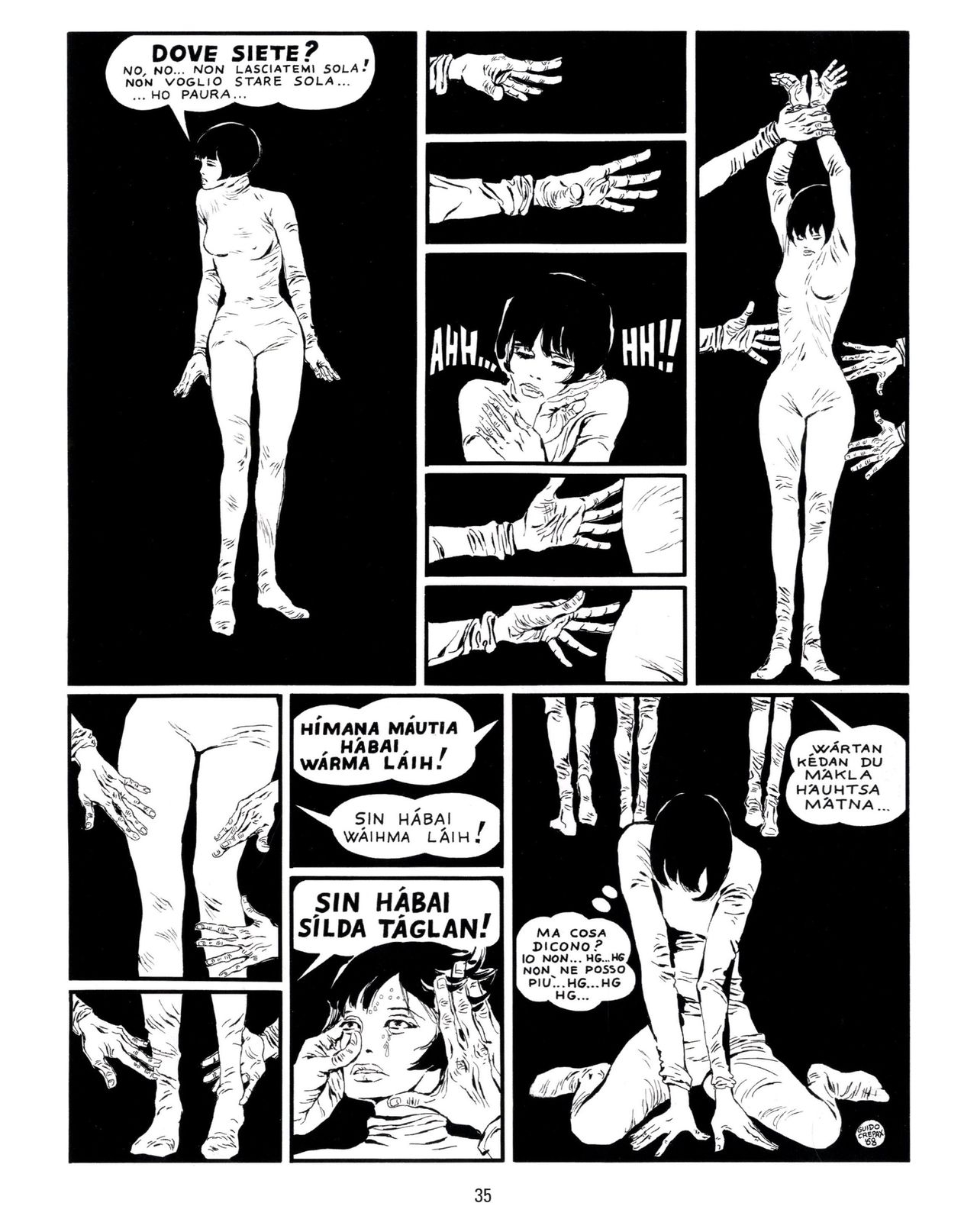 [Guido Crepax] Erotica Fumetti #25 : L'ascesa dei sotterranei : I cavalieri ciechi [Italian] 36