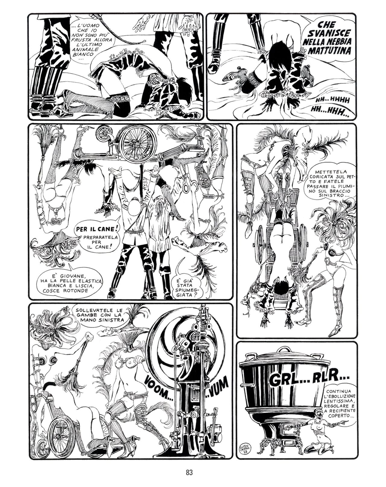 [Guido Crepax] Erotica Fumetti #25 : L'ascesa dei sotterranei : I cavalieri ciechi [Italian] 84